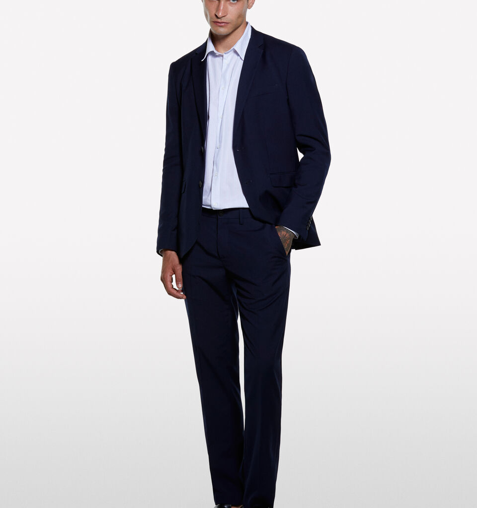 Dark blue tailored blazer - men's blazers - Dark Blue | Sisley image number 1